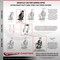 Service Caster 8 Inch Extra Heavy Duty Semi Steel Cast Iron Caster Brakes 2 Swivel Locks, 4PK SCC-KP92S830-SSR-SLB-BSL-2-SLB-2 - alternate 5